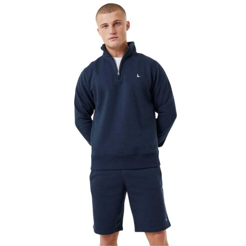 Jack Wills Mens Barchester Quarter Zip Sweatshirt / Navy